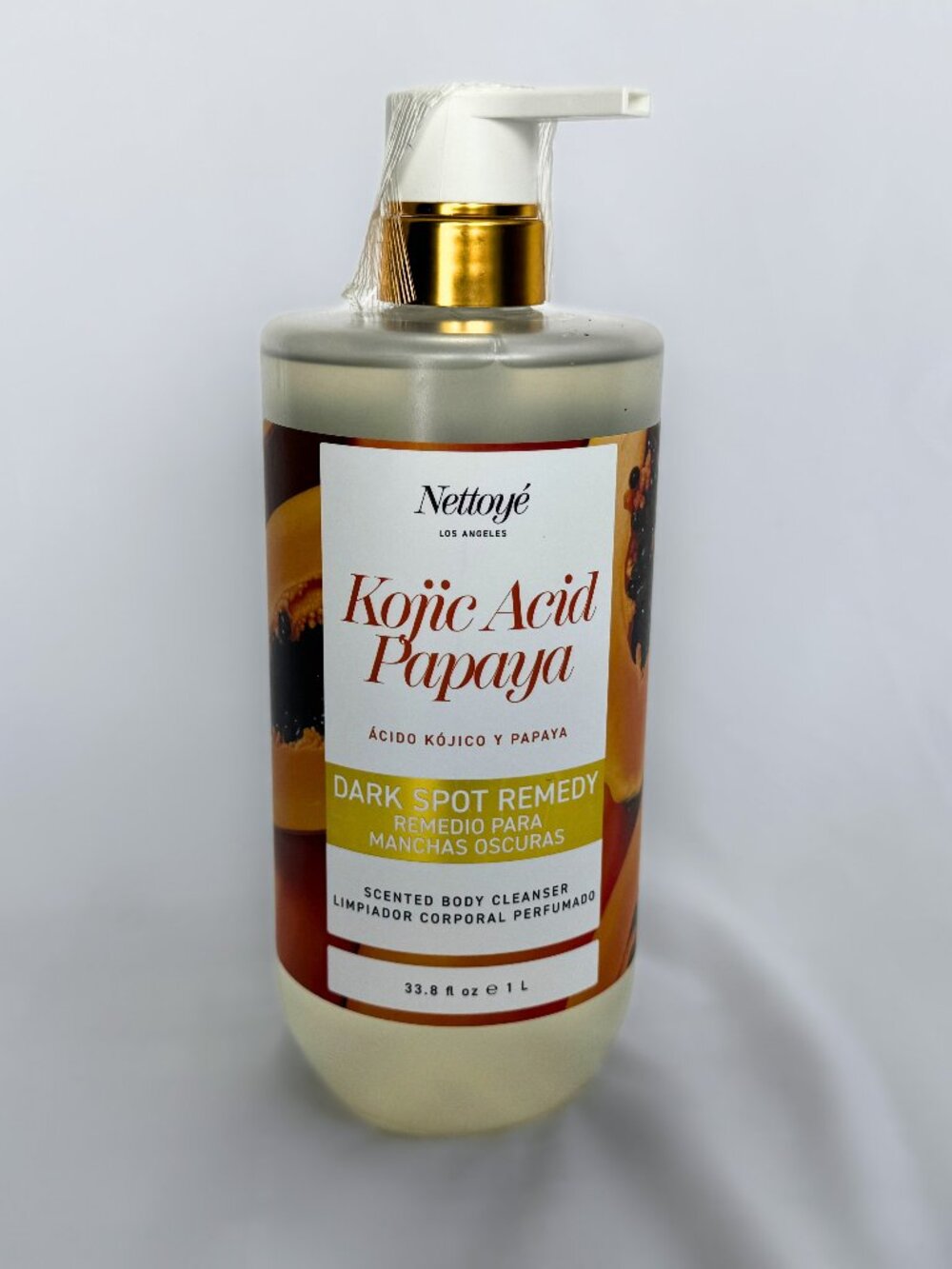 Kojic Acid & Papaya Cleanser for Dark Spots & Hyperpigmentation - 33.8 fl oz./1L